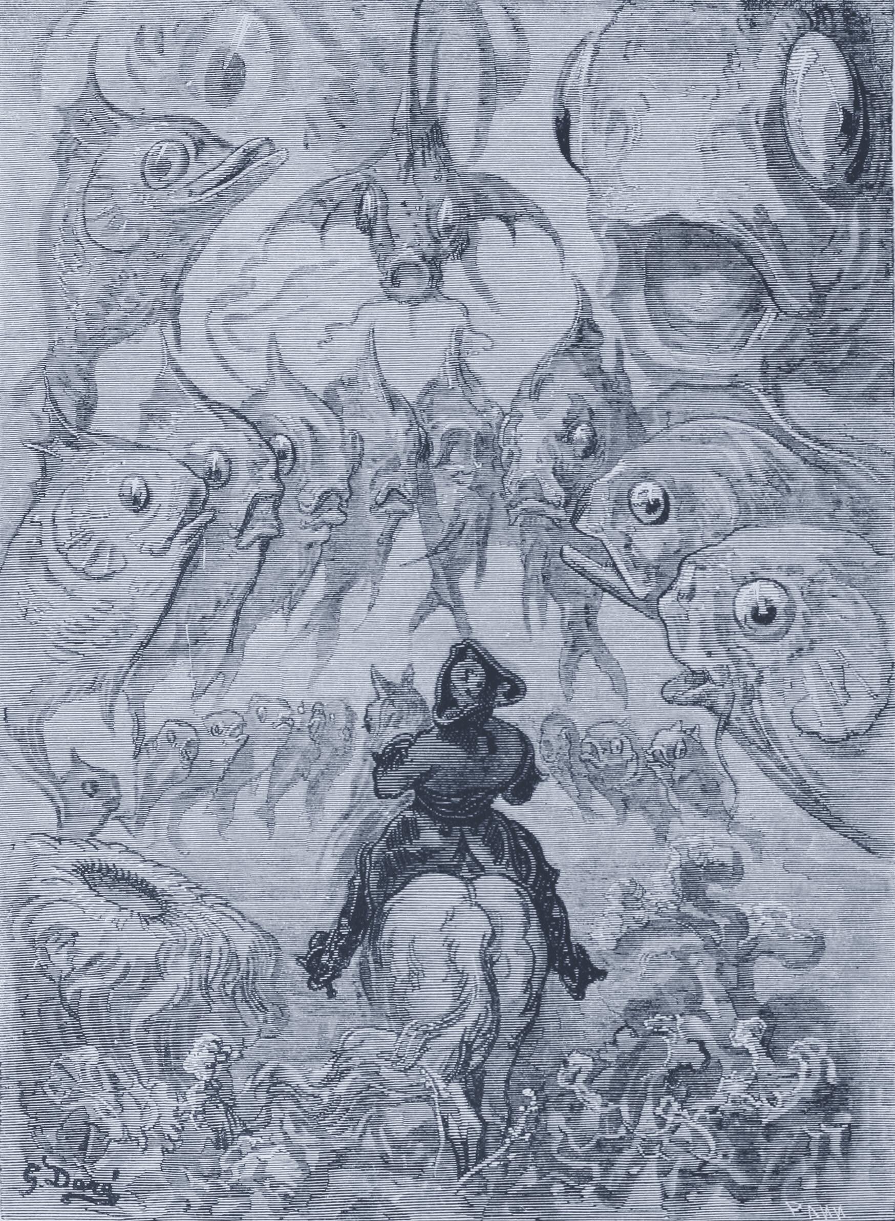 Gustave Doré engraving of many large fish — a haul of distinct stored values